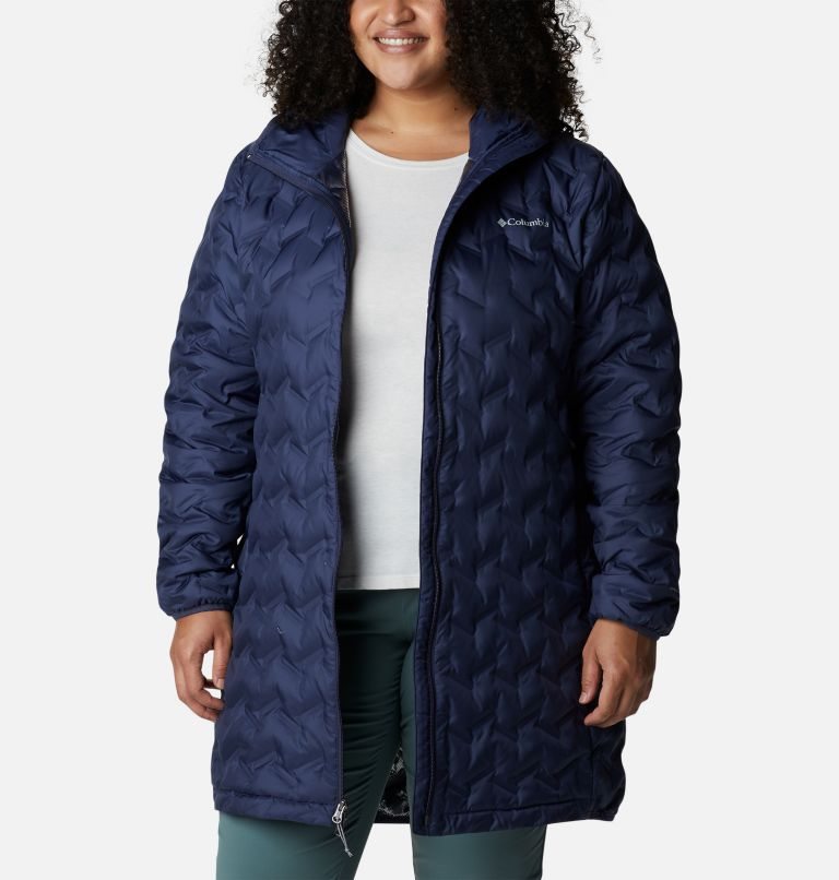 Jachete Din Puf Columbia Delta Ridge Long Dama Bleumarin | Plus Size OF19S07Z8